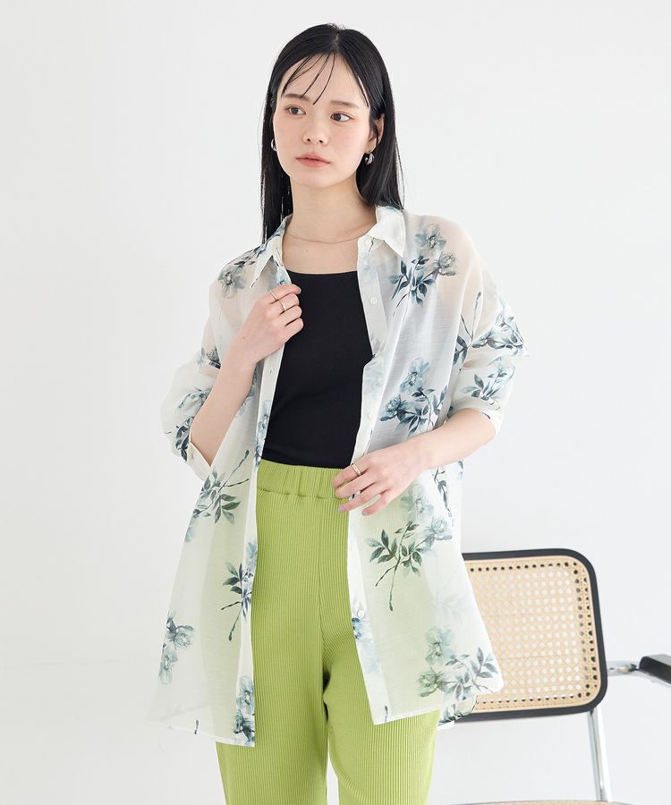 earth music&ecology「シアーシャツ」|シャツ・ブラウス|