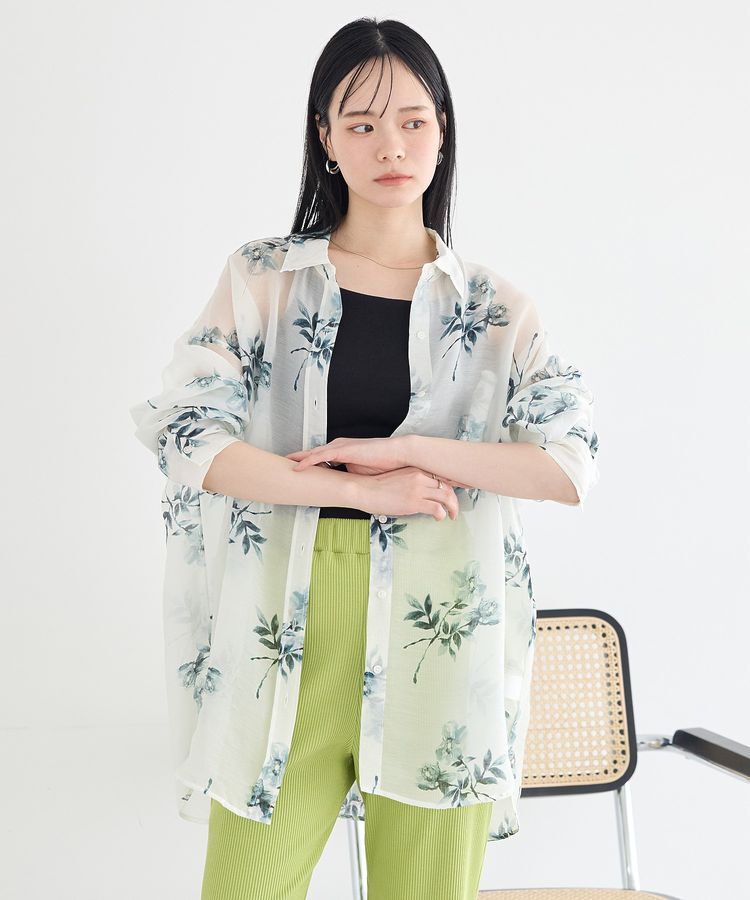 earth music&ecology「シアーシャツ」|シャツ・ブラウス|