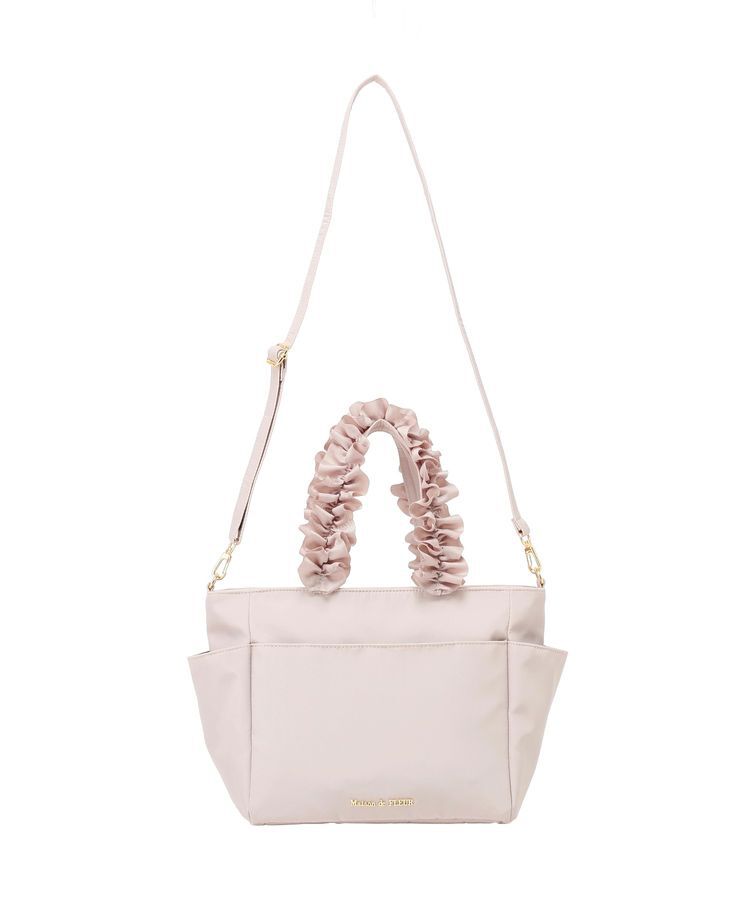 Maison de FLEUR「撥水加工フリルハンドル2Wayトートバッグ」|トートバッグ|