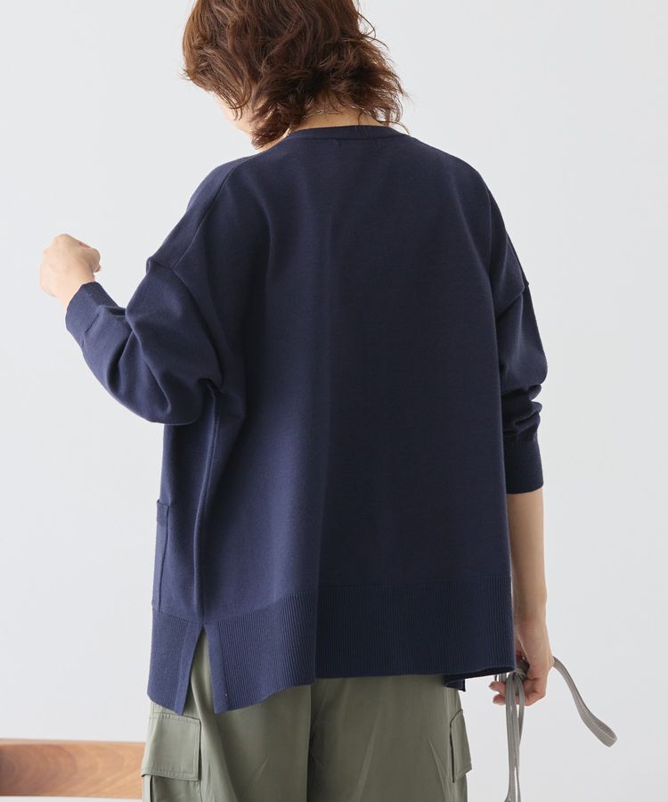 AMERICAN HOLIC「バイパチVネックルーズカーディガン＜静電気軽減＞」|カーディガン|