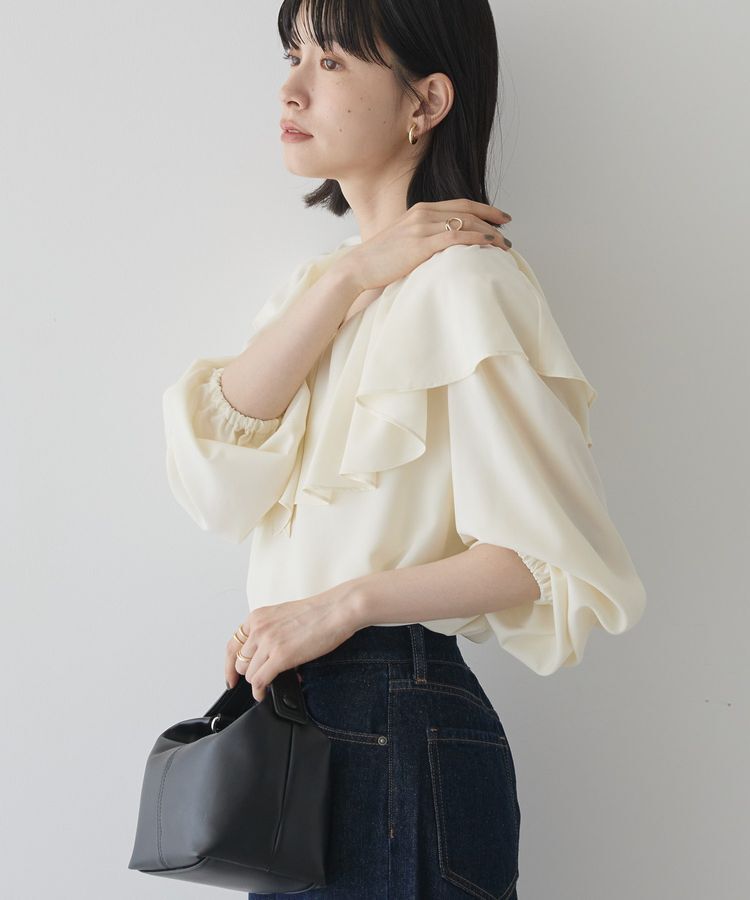 AMERICAN HOLIC「フリルカラーブラウス」|シャツ・ブラウス|Ivory