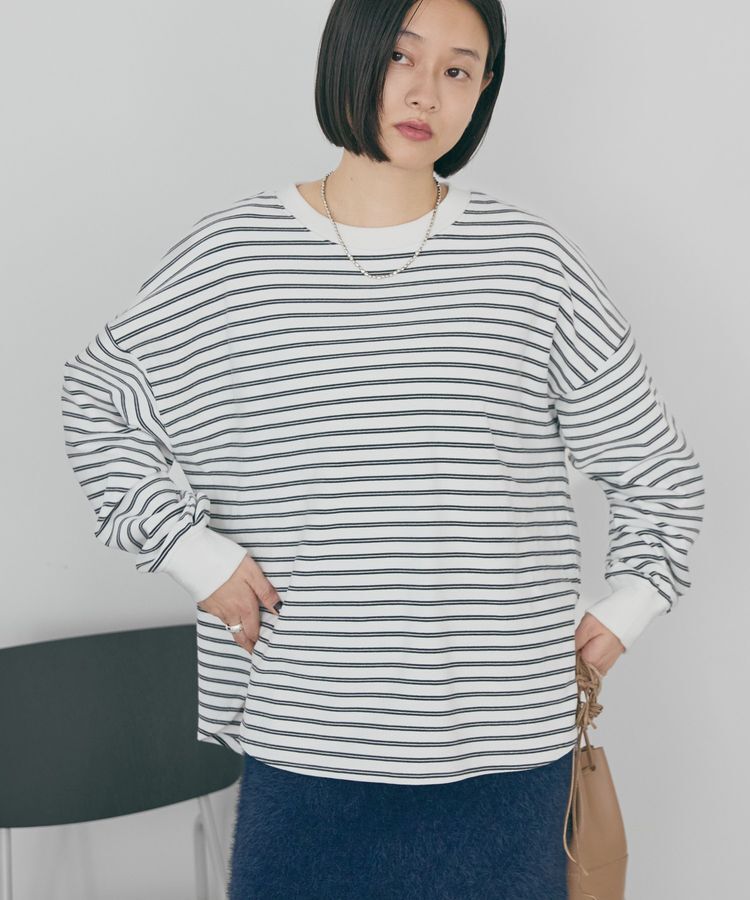 AMERICAN HOLIC「ソフトタッチボーダープルオーバー」|Tシャツ・カットソー|