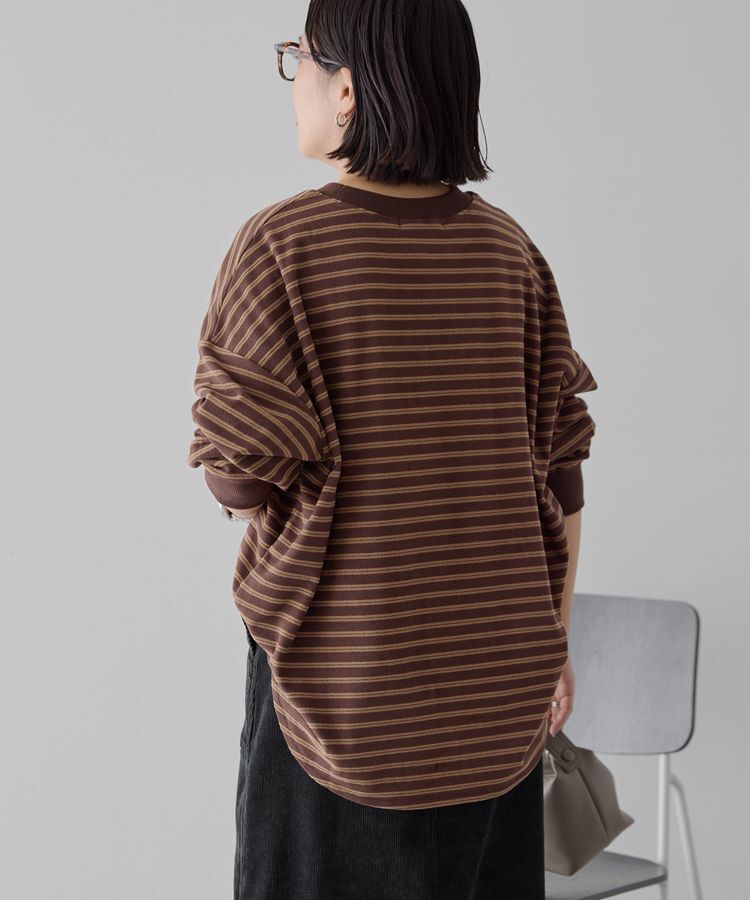 AMERICAN HOLIC「ソフトタッチボーダープルオーバー」|Tシャツ・カットソー|