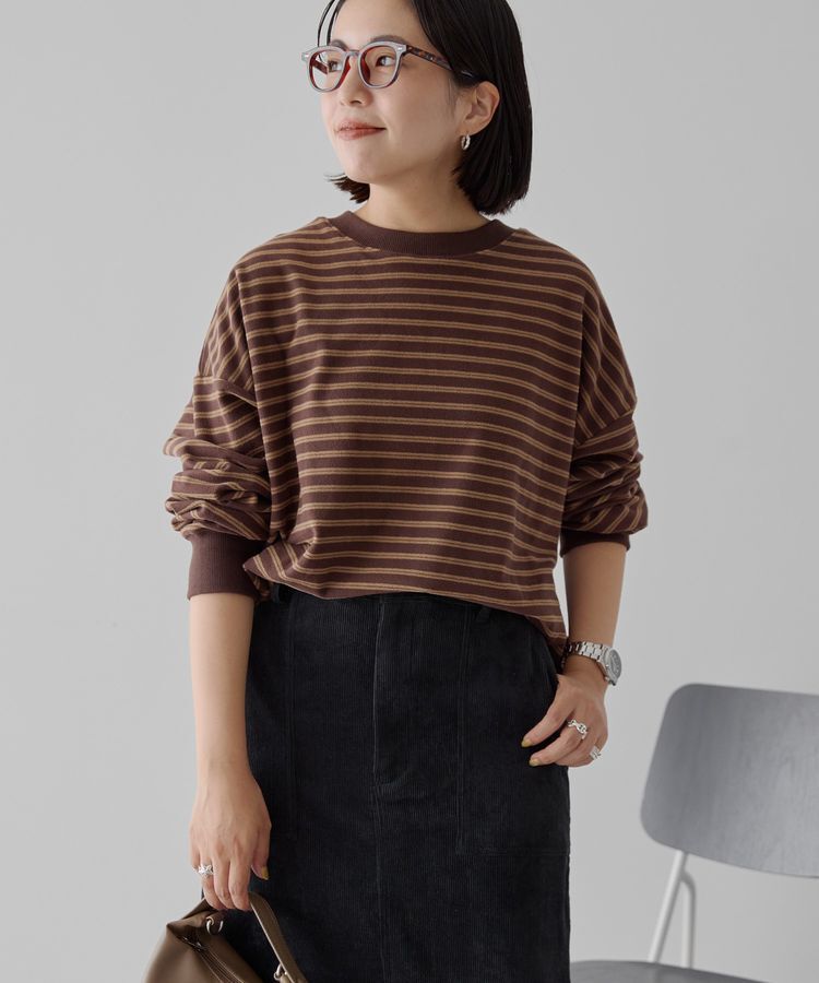 AMERICAN HOLIC「ソフトタッチボーダープルオーバー」|Tシャツ・カットソー|