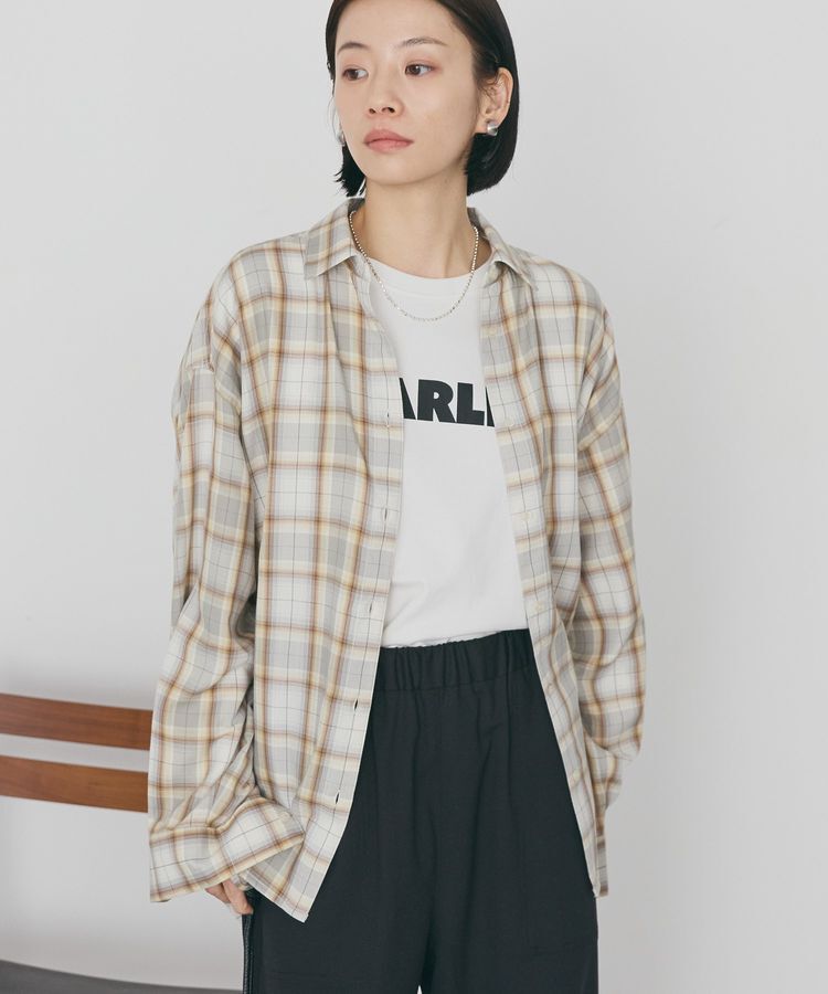 AMERICAN HOLIC「【イージーケア】チェックバックタックシャツ」|シャツ・ブラウス|