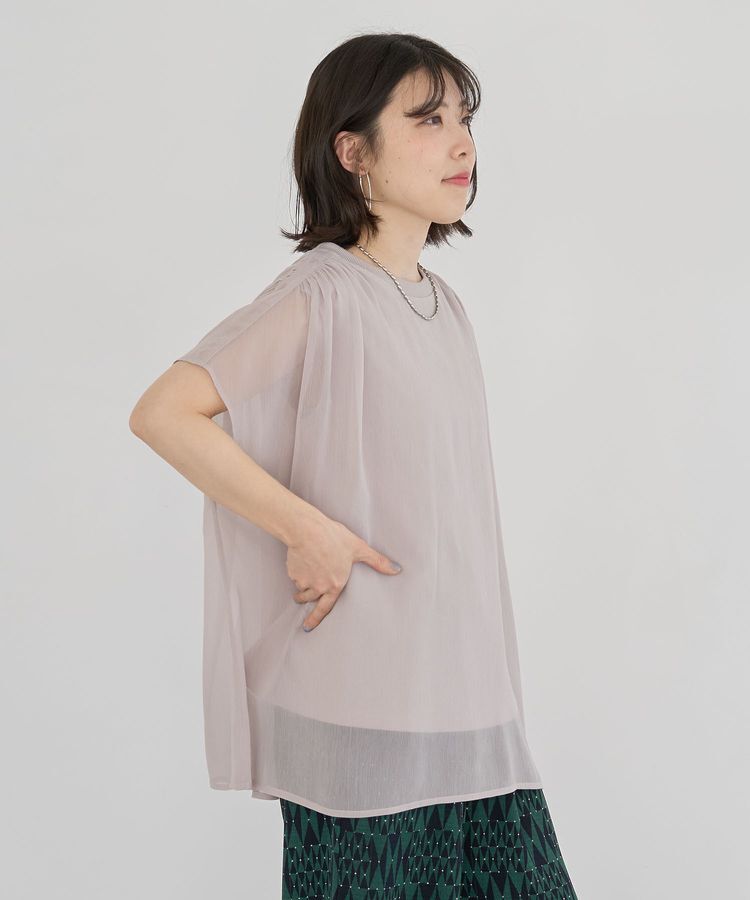 Green Parks「楊柳ドッキングフレンチプルオーバー」|Tシャツ・カットソー|