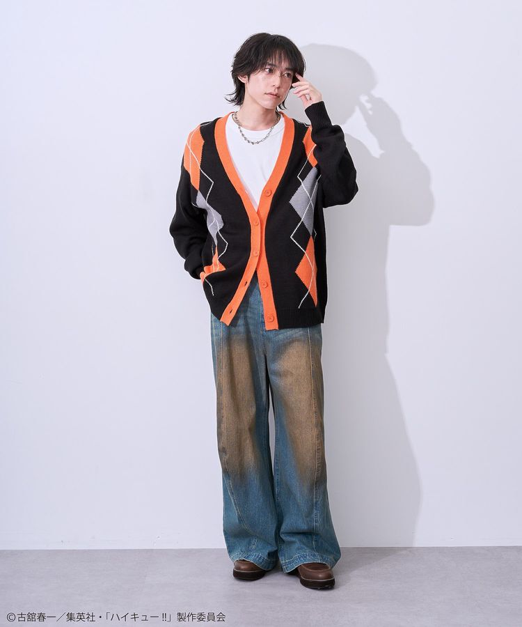 Green Parks「ハイキュー!! アーガイルカーディガン」|カーディガン|