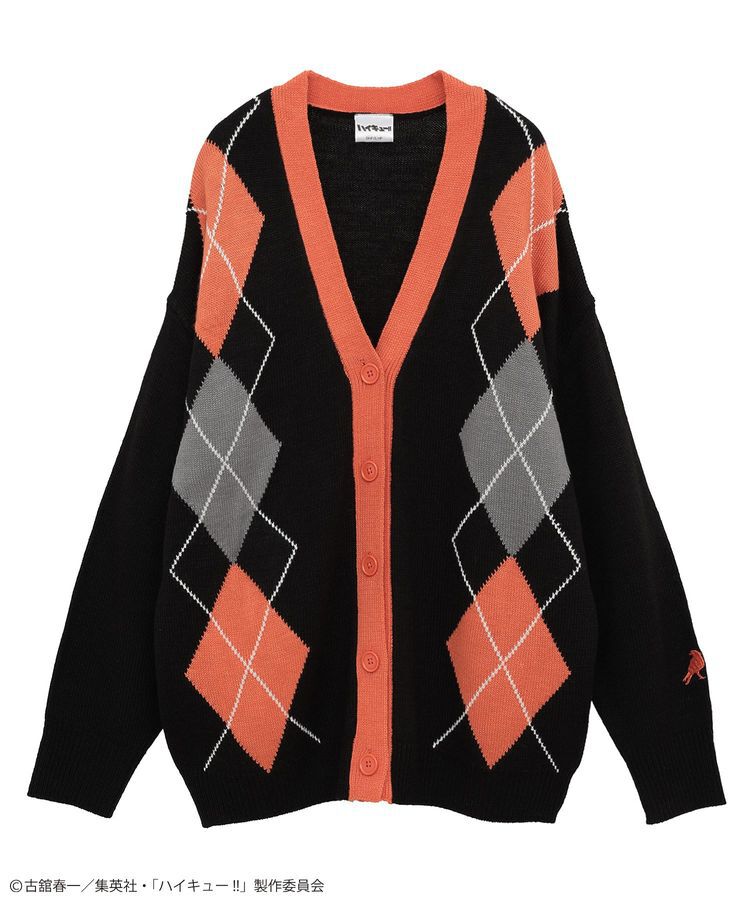 Green Parks「ハイキュー!! アーガイルカーディガン」|カーディガン|