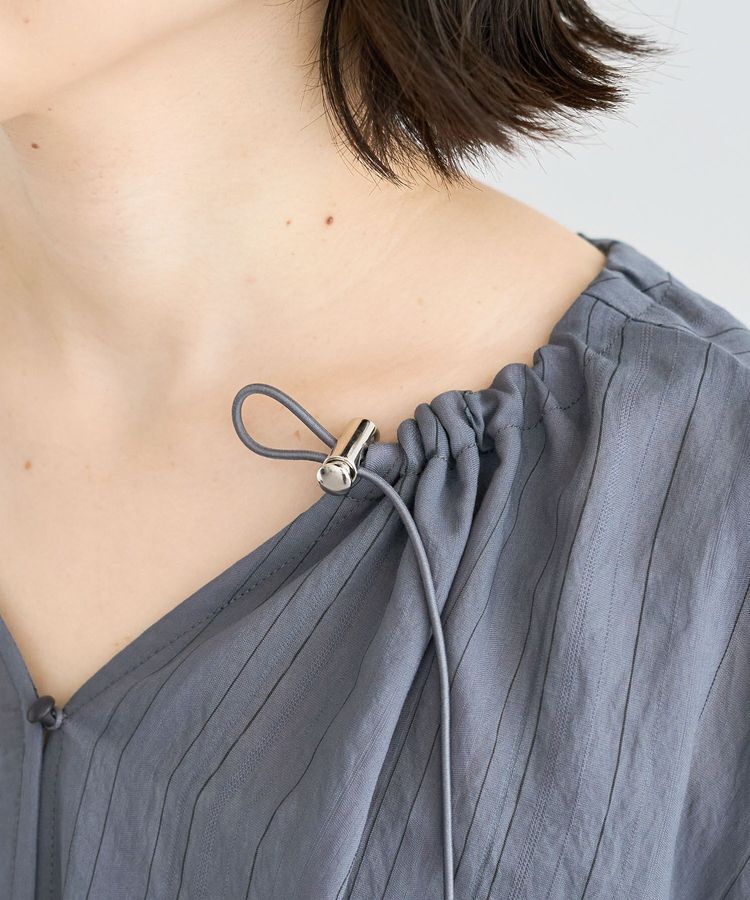 Green Parks「ドロストネックフレンチスリーブブラウス」|シャツ・ブラウス|