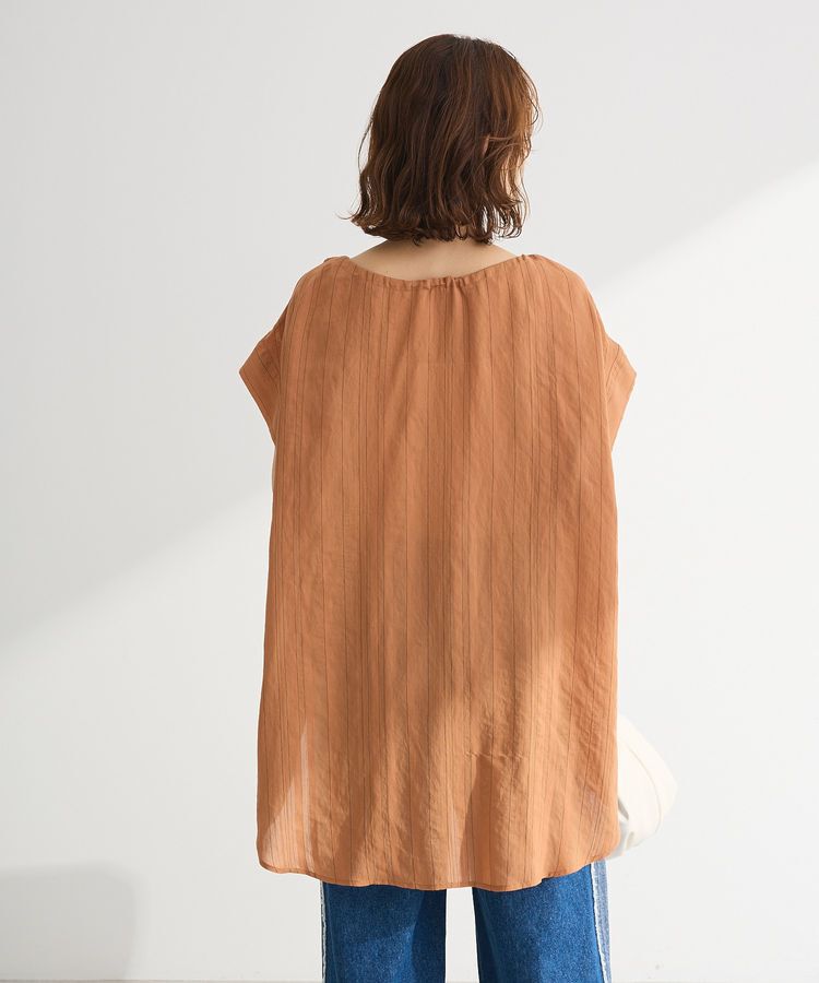 Green Parks「ドロストネックフレンチスリーブブラウス」|シャツ・ブラウス|