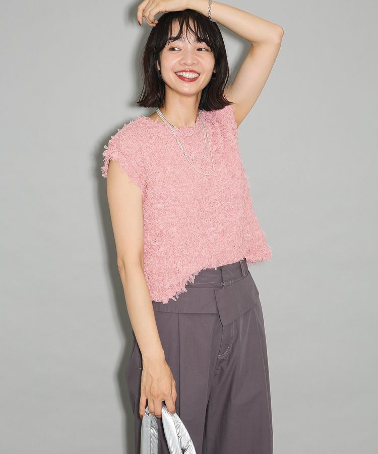 Green Parks「・swing by チュールヤーンプルオーバー」|ベスト・ジレ|