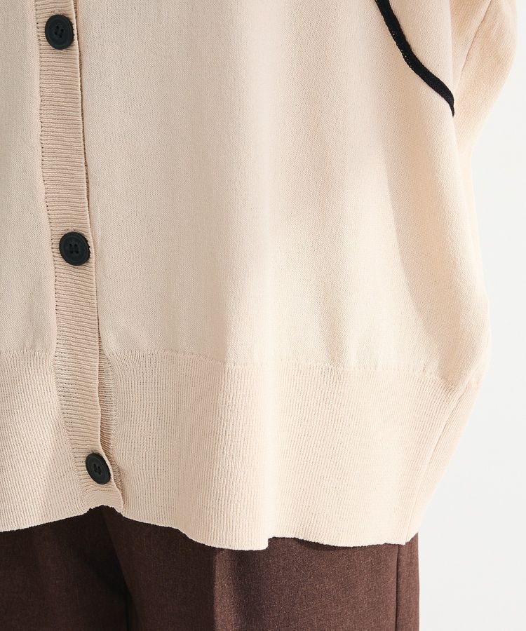 Green Parks「刺繍コードVネックカーディガン」|カーディガン|