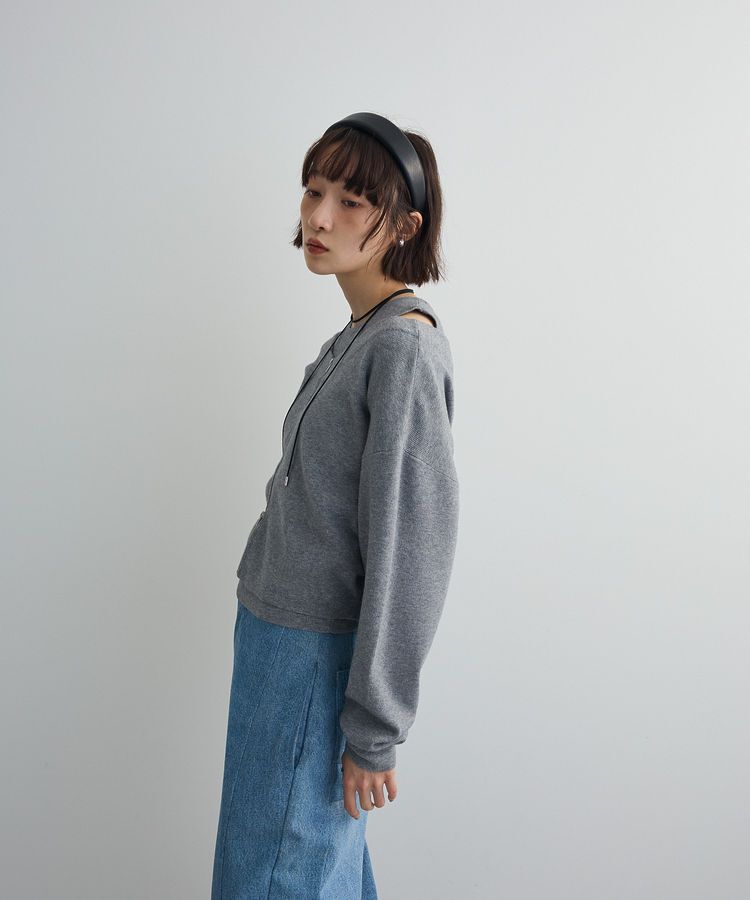 AnriettMusee「SET2点Zipニットカーディガン+アメスリタンク」|ニット・セーター|