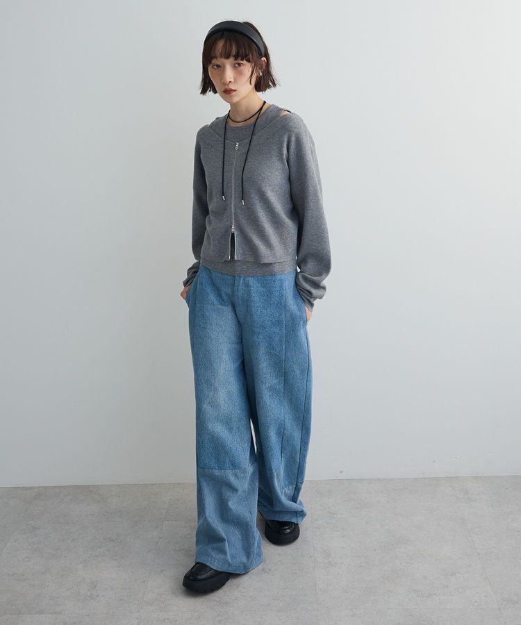 AnriettMusee「SET2点Zipニットカーディガン+アメスリタンク」|ニット・セーター|