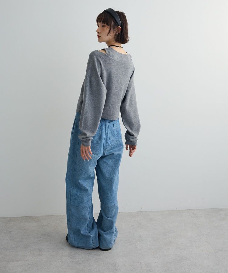 AnriettMusee「SET2点Zipニットカーディガン+アメスリタンク」|ニット・セーター|