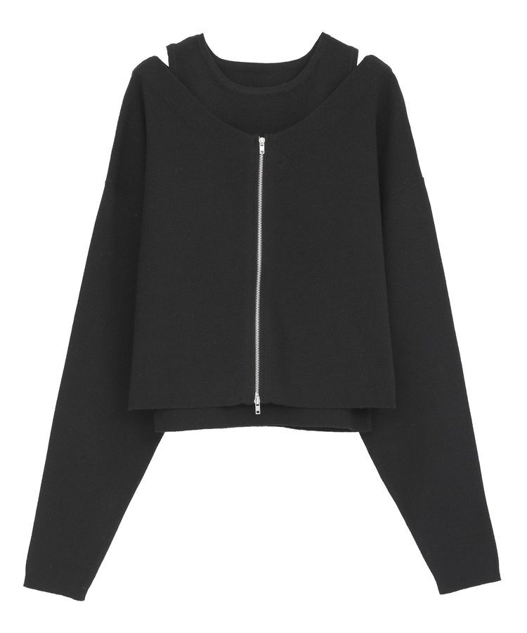 AnriettMusee「SET2点Zipニットカーディガン+アメスリタンク」|ニット・セーター|