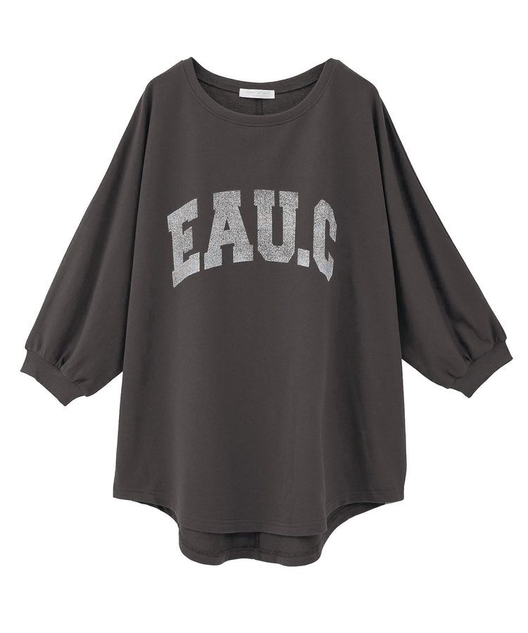 Green Parks「7分袖ミニ裏毛ドルマンロゴプルオーバー」|Tシャツ・カットソー|