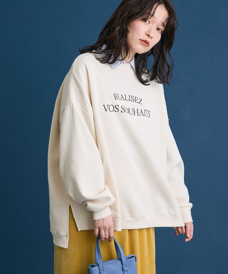 Green Parks「裏起毛ルーズサイズロゴプルオーバー」|スウェット・ジャージ|