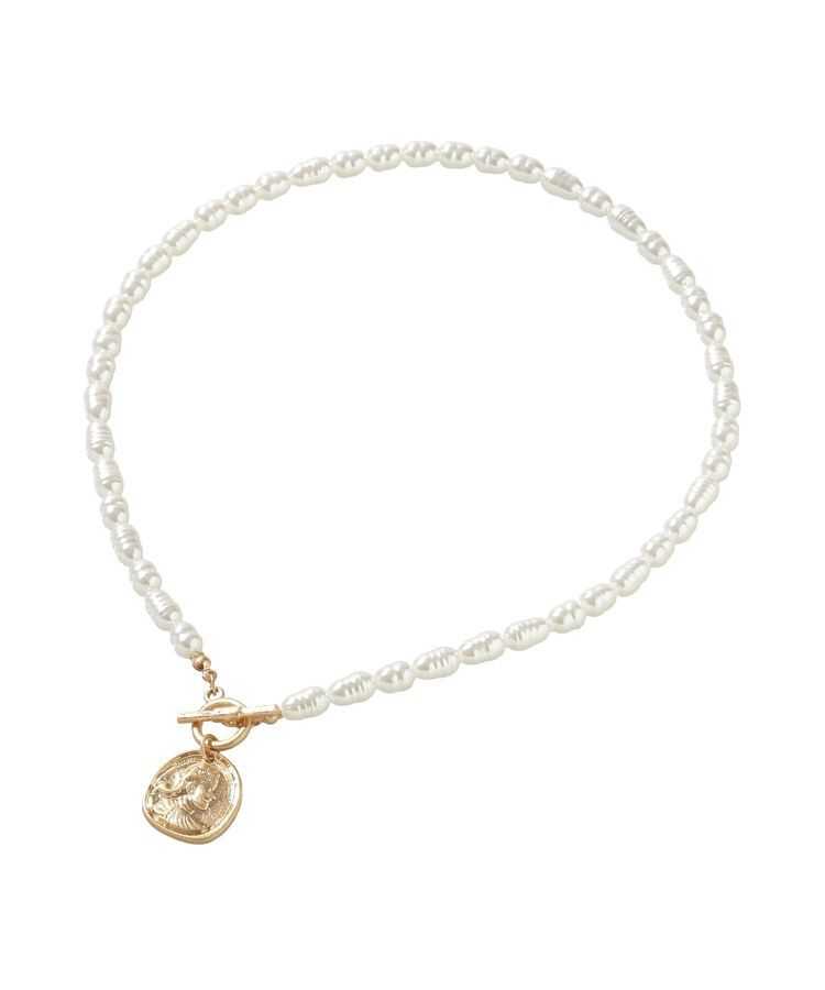 Green Parks「コインパールマンテルネックレス」|ネックレス|Gold