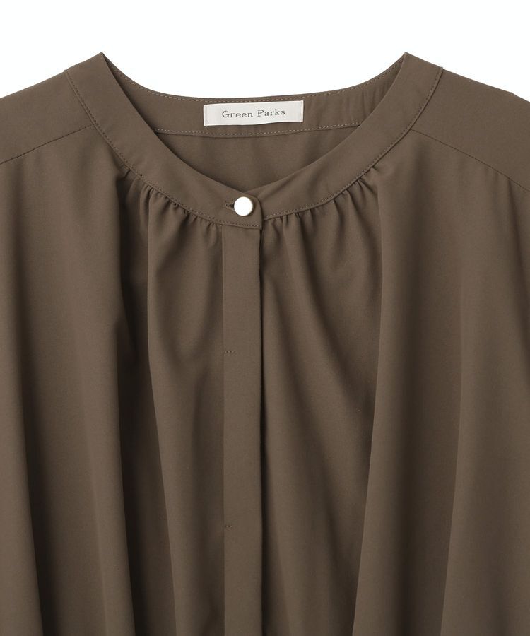 Green Parks「サマ見えタックギャザーワンピース」|ワンピース|