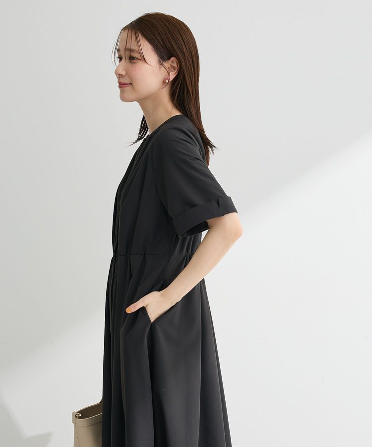 Green Parks「サマ見えタックギャザーワンピース」|ワンピース|