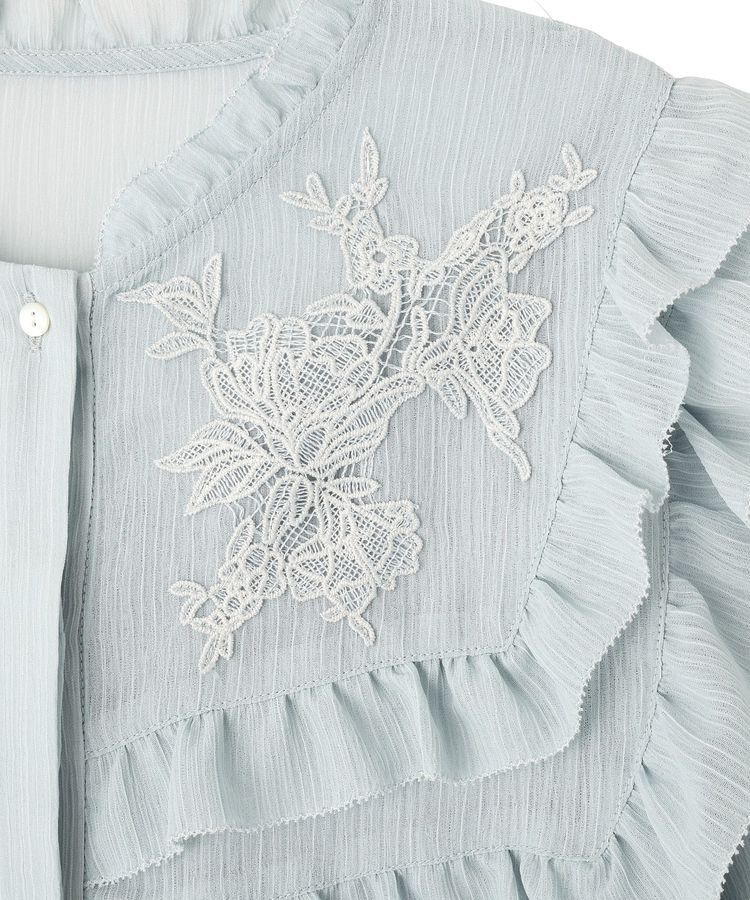 YECCA VECCA「ラッフルレースブラウス」|シャツ・ブラウス|