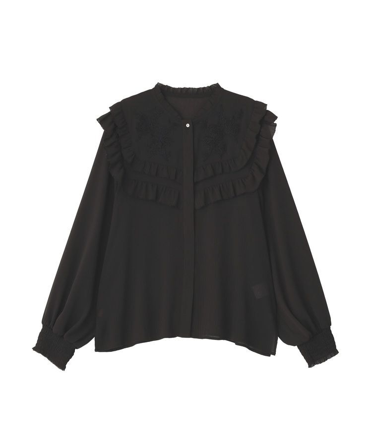 YECCA VECCA「ラッフルレースブラウス」|シャツ・ブラウス|