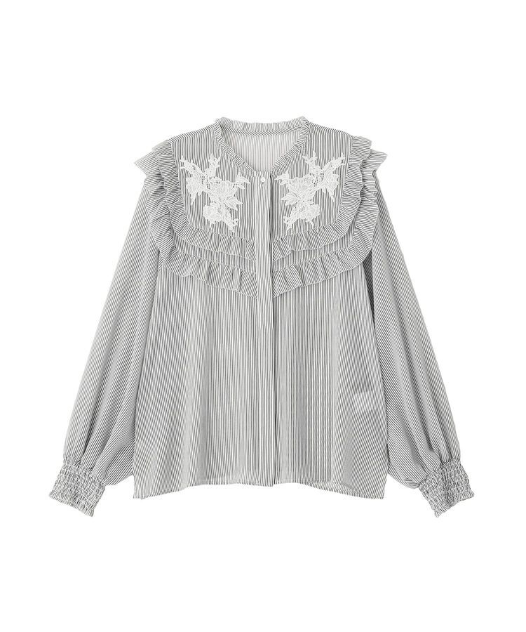 YECCA VECCA「ラッフルレースブラウス」|シャツ・ブラウス|