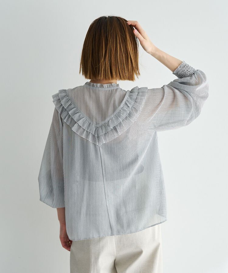 YECCA VECCA「ラッフルレースブラウス」|シャツ・ブラウス|