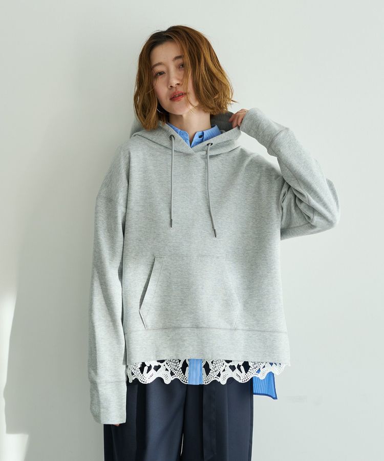 YECCA VECCA「レースヘムロングシャツ」|シャツ・ブラウス|