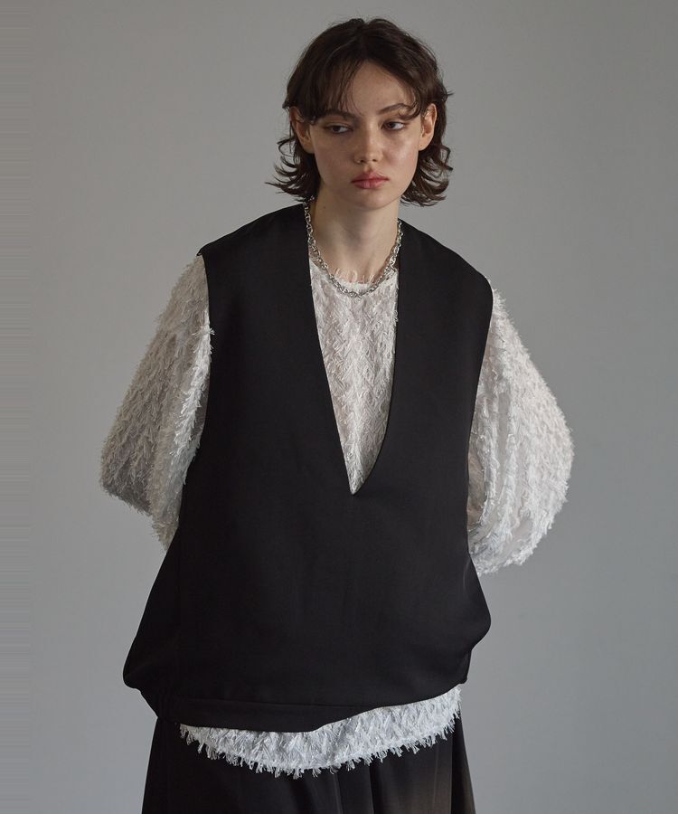 GARAGE OF GOOD CLOTHING「Vネックコクーンベスト」|ベスト・ジレ|