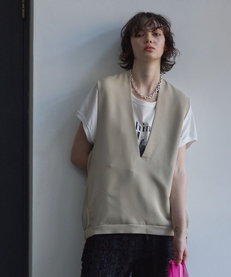 GARAGE OF GOOD CLOTHING「Vネックコクーンベスト」|ベスト・ジレ|