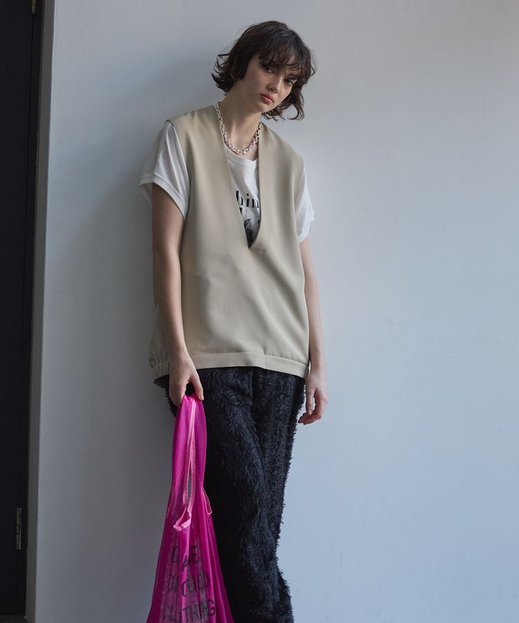 GARAGE OF GOOD CLOTHING「Vネックコクーンベスト」|ベスト・ジレ|