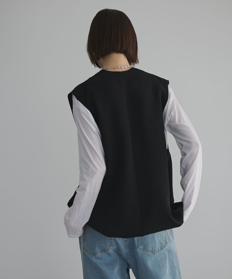 GARAGE OF GOOD CLOTHING「Vネックコクーンベスト」|ベスト・ジレ|