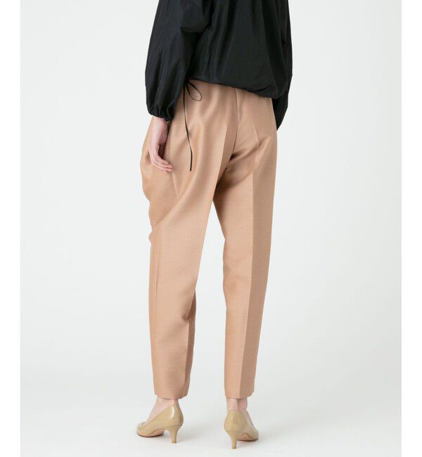 LOULOU WILLOUGHBY「【LOULOU WILLOUGHBY】シルクウールタックパンツ」|チノ|