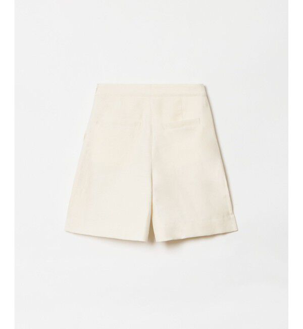 allureville「【セットアップ対応可能】リネンコンシャークスキンショートパンツ」|その他|