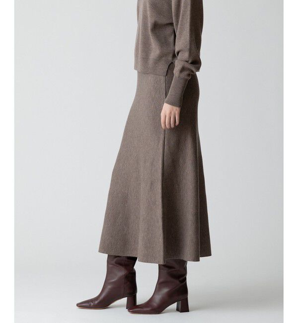 allureville「【セットアップ対応可能】ウール混Wフェイスナローマーメイドスカート」|スカート|