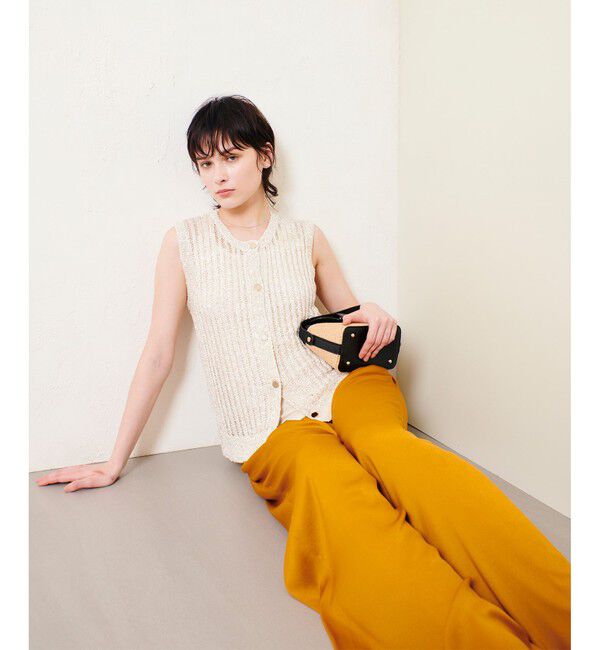 allureville「クレールサテンイージーパンツ」|チノ|