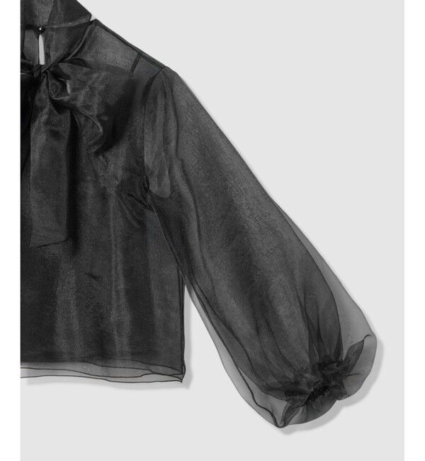 LOULOU WILLOUGHBY「【LOULOU WILLOUGHBY】オーガンリボンブラウス」|シャツ・ブラウス|