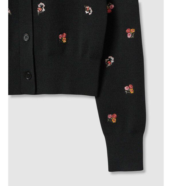 LOULOU WILLOUGHBY「【LOULOU WILLOUGHBY】フラワーシシュウカーディガン」|カーディガン|