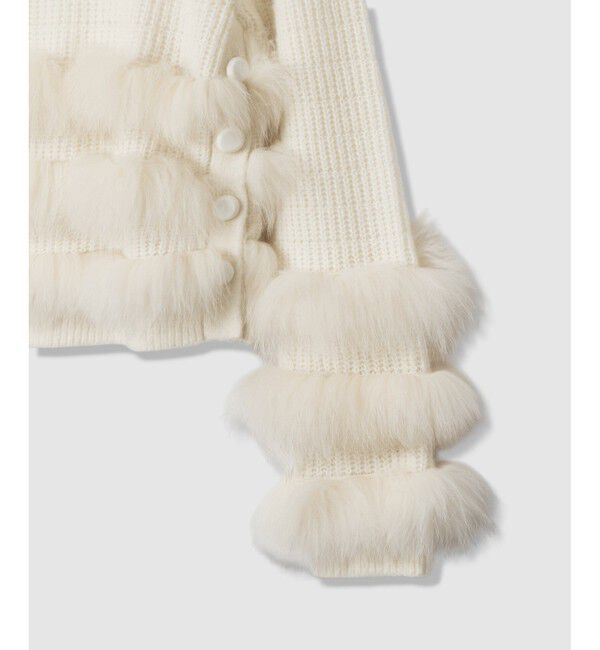 LOULOU WILLOUGHBY「【LOULOU WILLOUGHBY】フォックスファートリミングプルオーバー」|ニット・セーター|