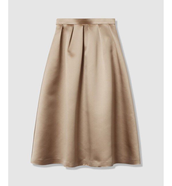 LOULOU WILLOUGHBY「【LOULOU WILLOUGHBY】ヘビーサテンタックスカート」|スカート|