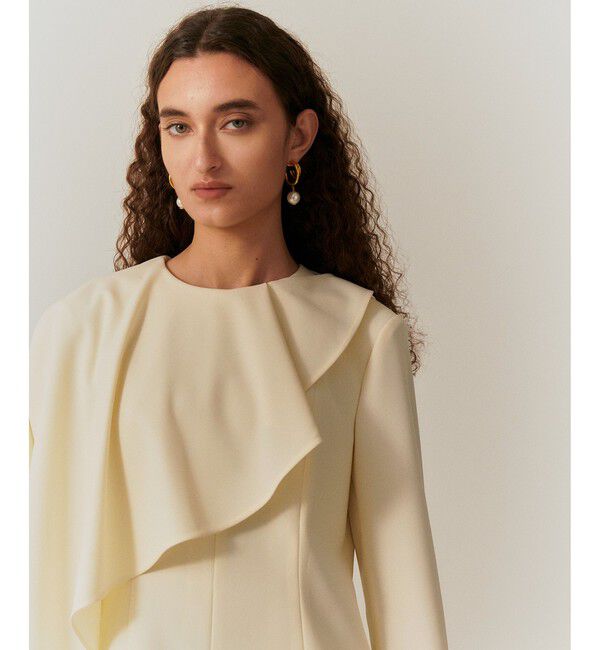 LOULOU WILLOUGHBY「【LOULOU WILLOUGHBY】2WAYケープワンピース」|ワンピース|オフホワイト