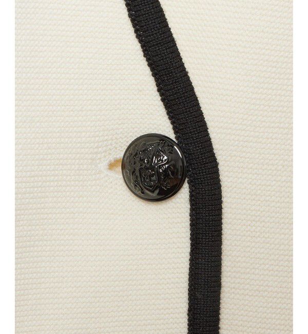 allureville「ガーターノーカラーニットジャケット」|カーディガン|