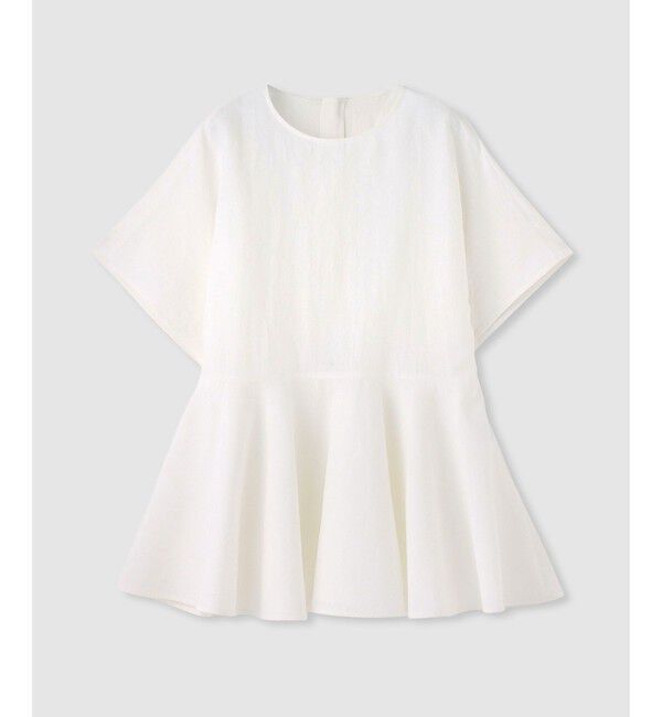 allureville「リネンラミーペプラムブラウス」|シャツ・ブラウス|