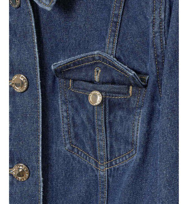 LOULOU WILLOUGHBY「【LOULOU WILLOUGHBY】カーブスリーブデニムジャケット」|デニムジャケット|