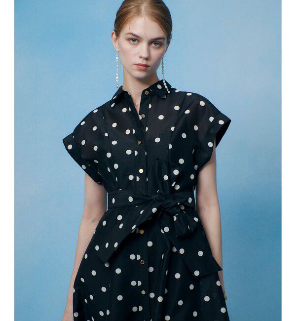 LOULOU WILLOUGHBY「◇【LOULOU WILLOUGHBY】オーガンドットワンピース」|ワンピース|