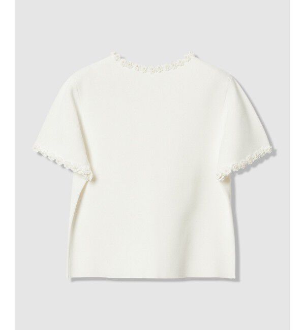 LOULOU WILLOUGHBY「【LOULOU WILLOUGHBY】クロッシェフラワージャケットカーディガン」|カーディガン|