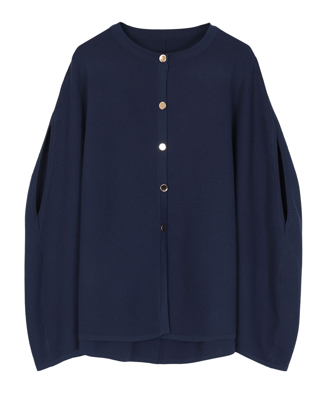 ur's「ゴールド釦ケープニットカーディガン」|カーディガン|