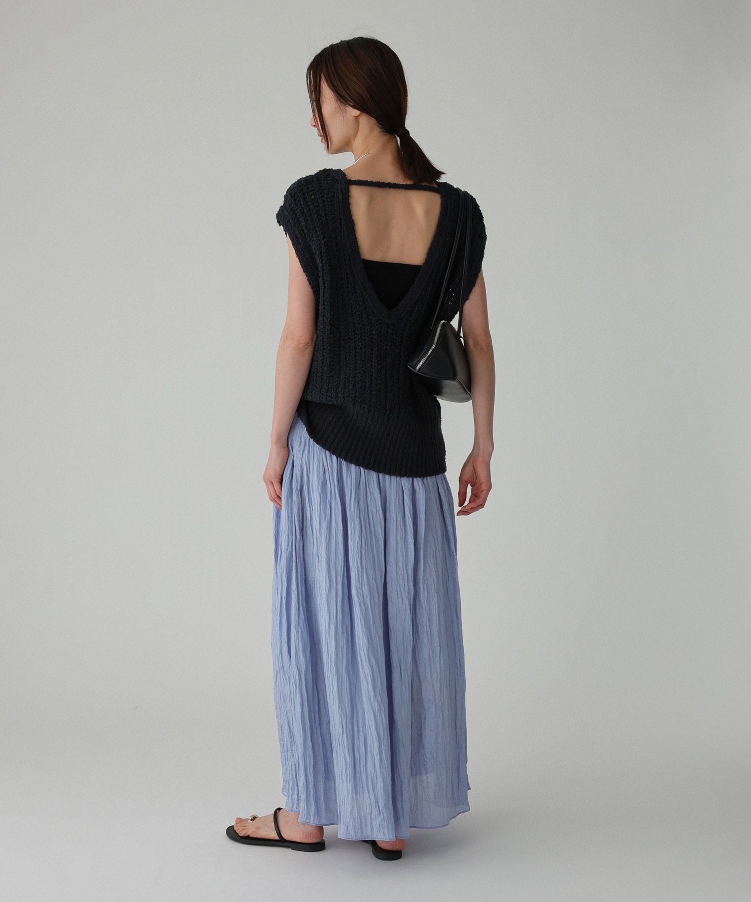 BABYLONE「ドレスヤーンニットベスト」|ニット・セーター|